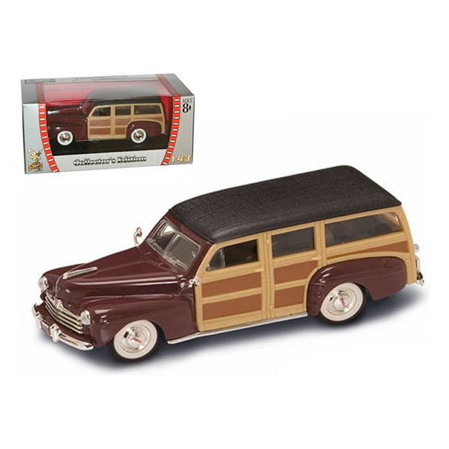 1948 Ford Woody Burgundy 1/43 Diecast Model Car by Road Signature - Road Signature - ModelCars.com