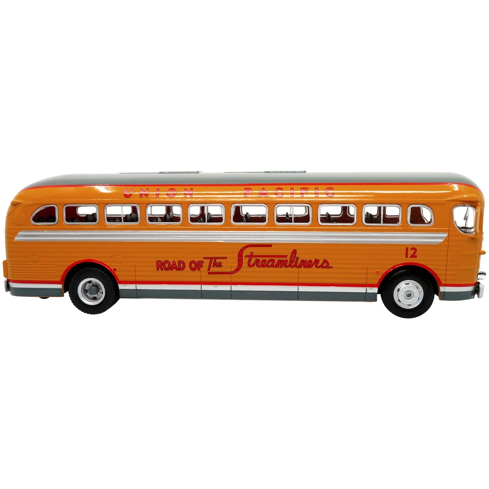 1948 GM PD - 4151 Silversides Coach Bus "Union Pacific: Road of the Steamliners" "Vintage Bus & Motorcoach Collection" 1/43 Diecast Model by Iconic Replicas - Iconic Replicas - ModelCars.com