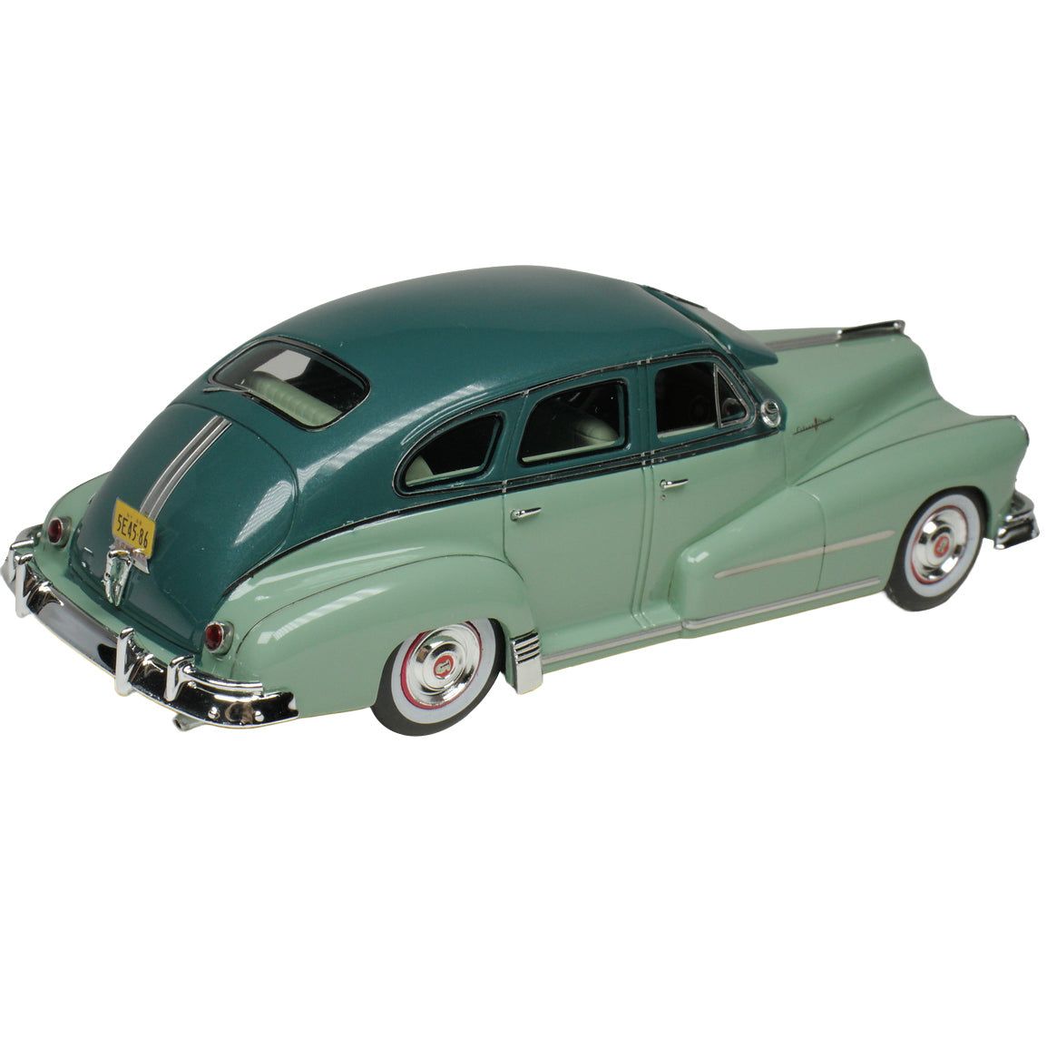 1948 Pontiac 4 Door Sedan Genesee Green 2-Tone with Green Interior Limited Edition to 200 pieces Worldwide 1/43 Model Car by Goldvarg Collection-Goldvarg Collection-ModelCars.com