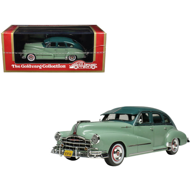 1948 Pontiac 4 Door Sedan Genesee Green 2-Tone with Green Interior Limited Edition to 200 pieces Worldwide 1/43 Model Car by Goldvarg Collection-Goldvarg Collection-ModelCars.com