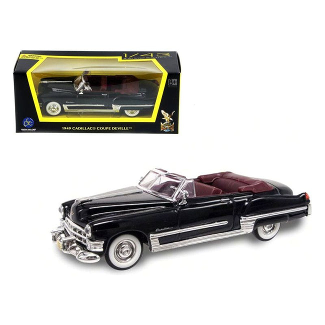 1949 Cadillac Coupe DeVille Convertible Black 1/43 Diecast Model Car by Road Signature - Road Signature - ModelCars.com
