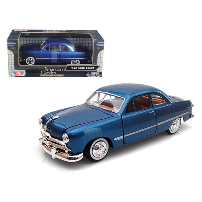 1949 Ford Coupe Blue 1/24 Diecast Model Car by Motormax - Motormax - ModelCars.com
