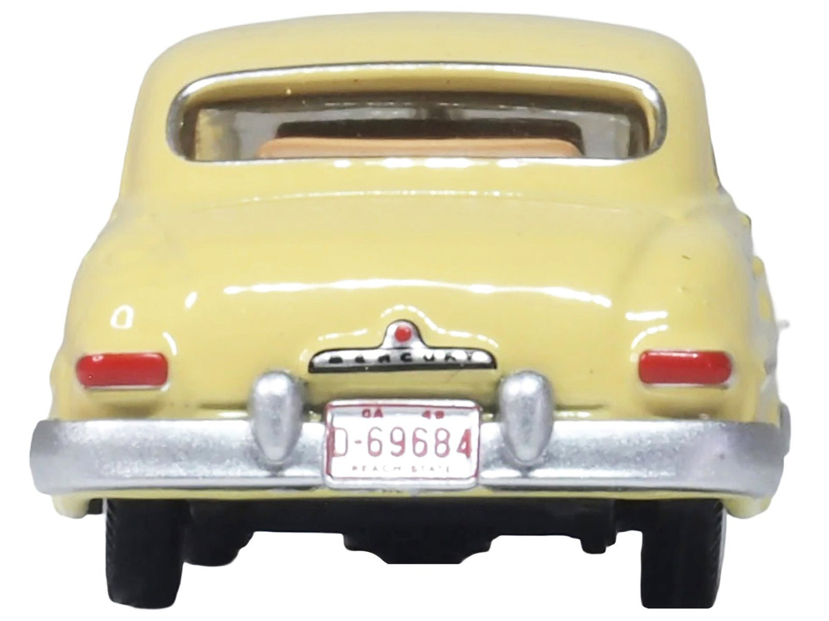 1949 Mercury 8 Coupe Calabash Yellow 1/87 (HO) Scale Diecast Model Car by Oxford Diecast-Oxford Diecast-ModelCars.com