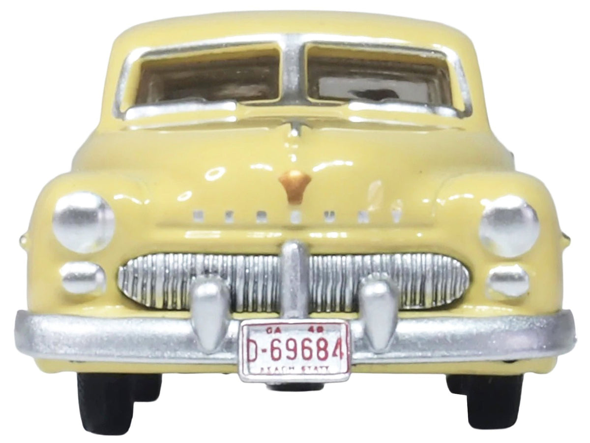 1949 Mercury 8 Coupe Calabash Yellow 1/87 (HO) Scale Diecast Model Car by Oxford Diecast-Oxford Diecast-ModelCars.com