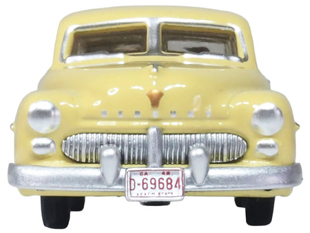 1949 Mercury 8 Coupe Calabash Yellow 1/87 (HO) Scale Diecast Model Car by Oxford Diecast-Oxford Diecast-ModelCars.com