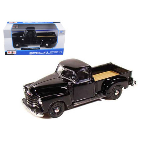 1950 Chevrolet 3100 Pickup Truck Black 1/25 Diecast Model Car by Maisto - Maisto - ModelCars.com