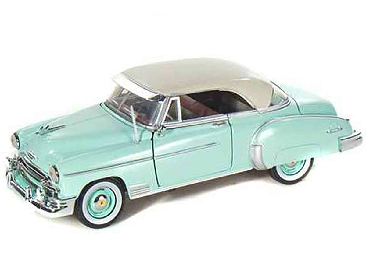 1950 Chevrolet Bel Air Green with Cream Top 1/24 Diecast Model Car by Motormax-Motormax-ModelCars.com