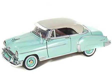 1950 Chevrolet Bel Air Green with Cream Top 1/24 Diecast Model Car by Motormax-Motormax-ModelCars.com