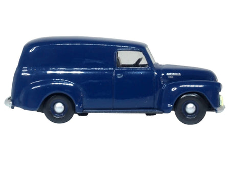 1950 Chevrolet Panel Van Mariner Blue 1/87 (HO) Scale Diecast Model Car by Oxford Diecast-Oxford Diecast-ModelCars.com