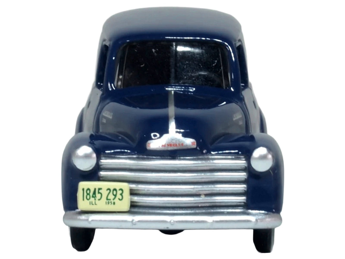 1950 Chevrolet Panel Van Mariner Blue 1/87 (HO) Scale Diecast Model Car by Oxford Diecast-Oxford Diecast-ModelCars.com