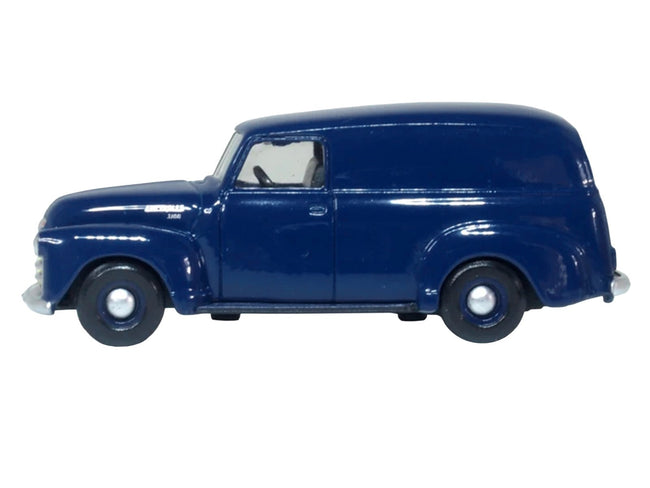 1950 Chevrolet Panel Van Mariner Blue 1/87 (HO) Scale Diecast Model Car by Oxford Diecast-Oxford Diecast-ModelCars.com