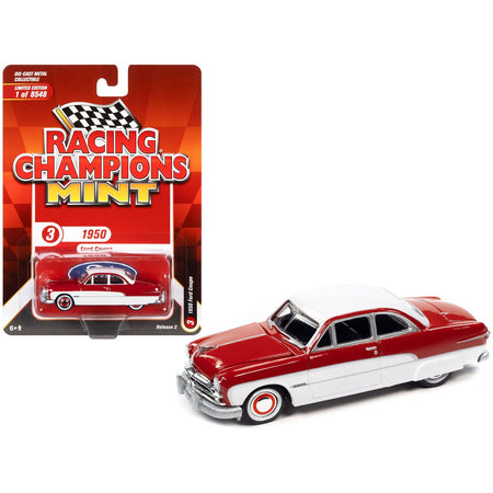 1950 Ford Coupe Red and White "Racing Champions Mint 2022" Release 2 Limited Edition to 8548 pieces Worldwide 1/64 Diecast Model Car by Racing Champions - Racing Champions - ModelCars.com