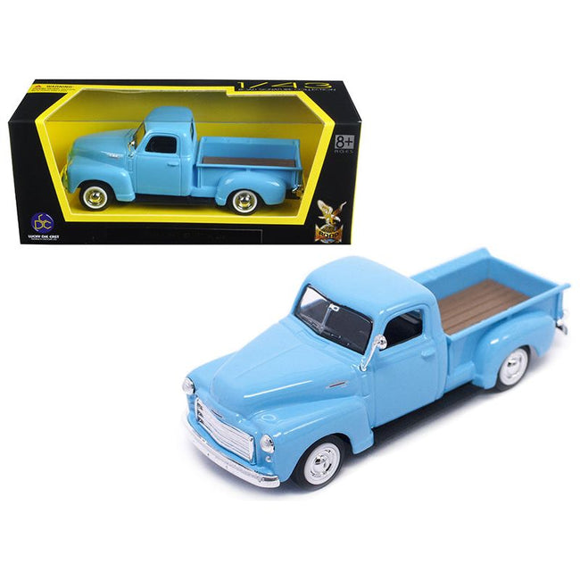 1950 GMC Pickup Truck Light Blue 1/43 Diecast Model Car by Road Signature - Road Signature - ModelCars.com