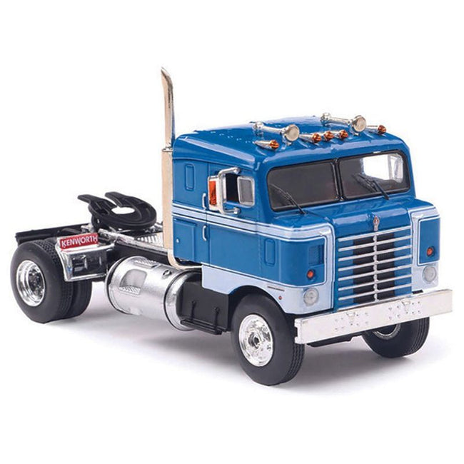 1950 Kenworth Bullnose Truck Tractor Blue with White Stripes 1/64 Diecast Model by IXO Models-IXO-ModelCars.com