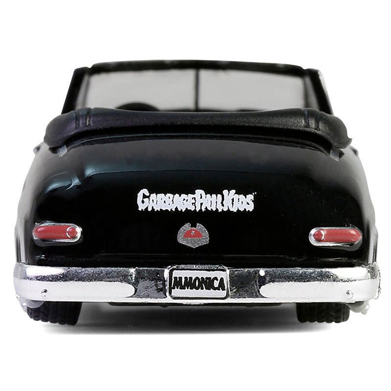 1950 Mercury Eight Convertible Lowrider Black with Flames "Menacing Monica" "Garbage Pail Kids" Series 7 1/64 Diecast Model Car by Greenlight-Greenlight-ModelCars.com
