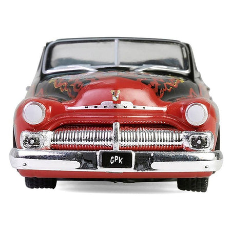 1950 Mercury Eight Convertible Lowrider Black with Flames "Menacing Monica" "Garbage Pail Kids" Series 7 1/64 Diecast Model Car by Greenlight-Greenlight-ModelCars.com