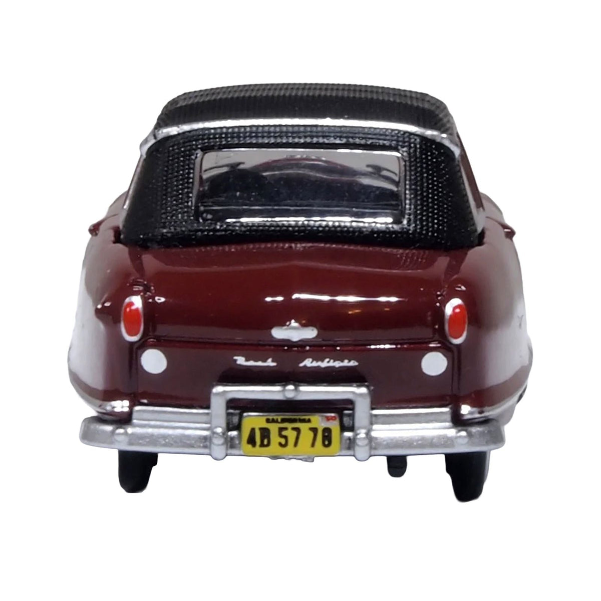 1950 Nash Rambler Custom Landau Convertible (Closed) Sunset Maroon with Black Top 1/87 (HO) Scale Diecast Model Car by Oxford Diecast-Oxford Diecast-ModelCars.com