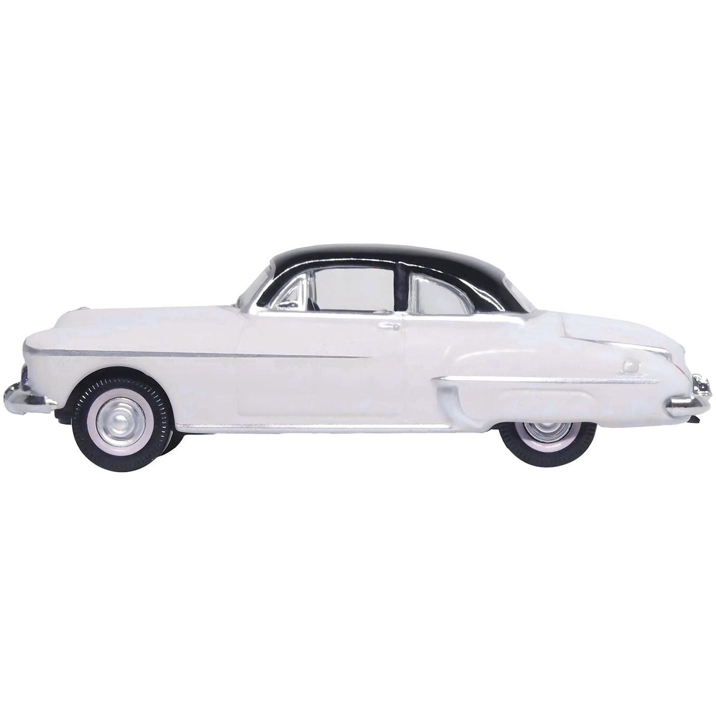 1950 Oldsmobile Rocket 88 Coupe Marol Gray with Black Top 1/87 (HO) Scale Diecast Model Car by Oxford Diecast - Oxford Diecast - ModelCars.com