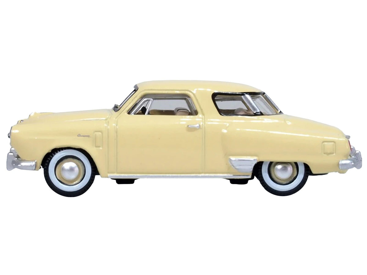1950 Studebaker Champion Starlight Coupe Tulip Cream 1/87 (HO) Scale Diecast Model Car by Oxford Diecast-Oxford Diecast-ModelCars.com