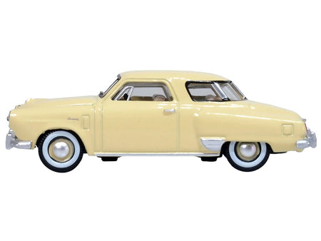 1950 Studebaker Champion Starlight Coupe Tulip Cream 1/87 (HO) Scale Diecast Model Car by Oxford Diecast-Oxford Diecast-ModelCars.com