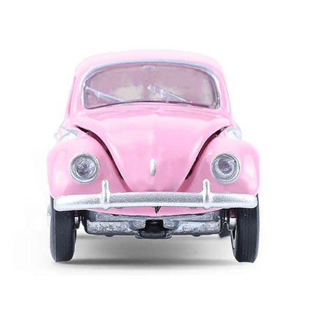 1950 Volkswagen Beetle "Botanical Beetle" Pink and White with Graphics "Club Vee-Dub" Series 21 1/64 Diecast Model Car by Greenlight-Greenlight-ModelCars.com