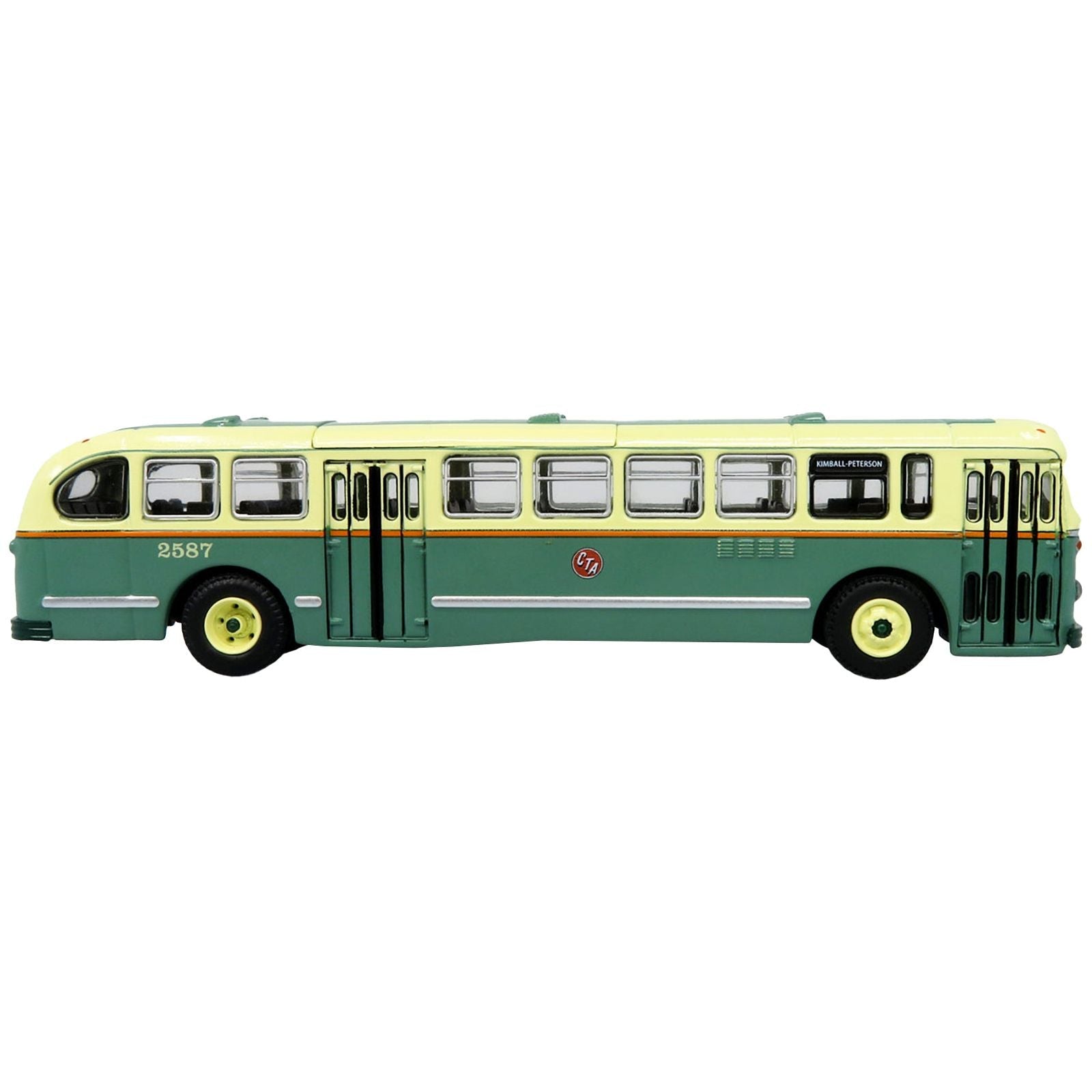 1952 CCF - Brill CD - 44 Transit Bus CTA (Chicago Transit Authority) Chicago Surface Lines "Kimball - Peterson" "Vintage Bus & Motorcoach Collection" 1/87 (HO) Diecast Model by Iconic Replicas - Iconic Replicas - ModelCars.com