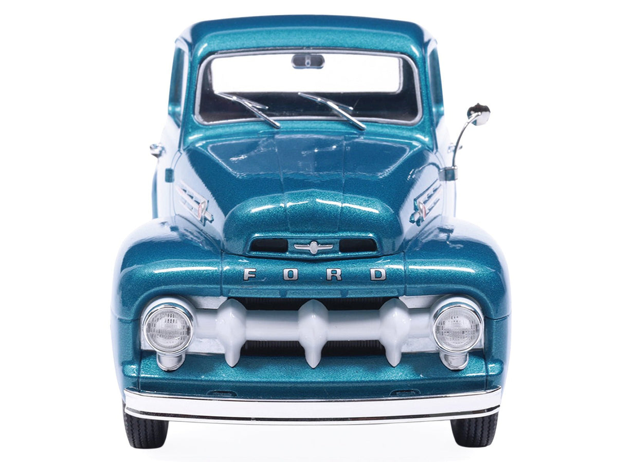 1952 Ford F1 Pickup Truck Blue Metallic 1/24 Diecast Model by IXO Models-IXO-ModelCars.com