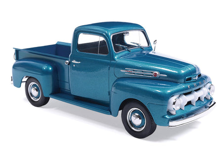 1952 Ford F1 Pickup Truck Blue Metallic 1/24 Diecast Model by IXO Models-IXO-ModelCars.com