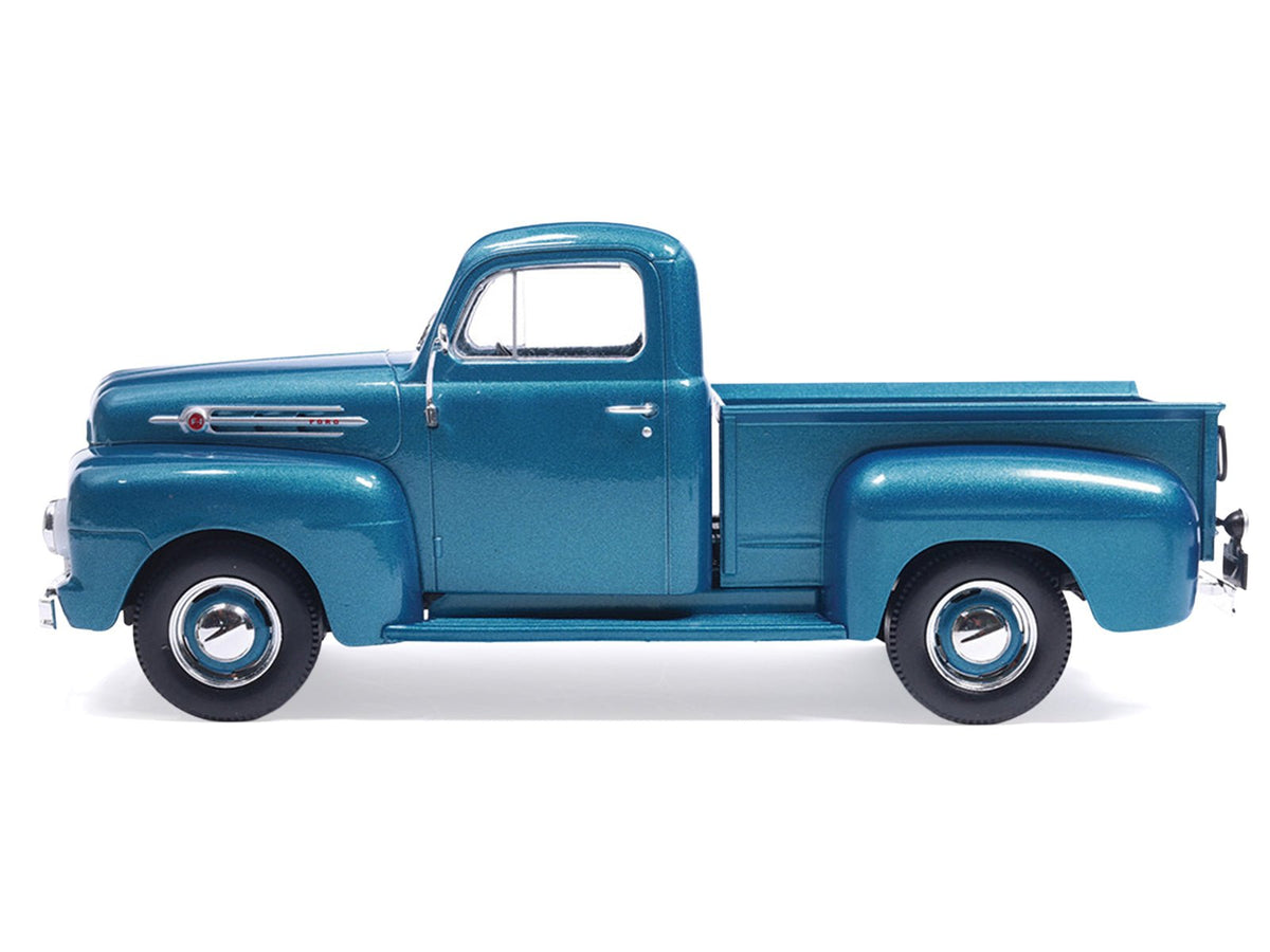 1952 Ford F1 Pickup Truck Blue Metallic 1/24 Diecast Model by IXO Models-IXO-ModelCars.com