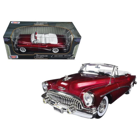 1953 Buick Skylark Burgundy 1/18 Diecast Model Car by Motormax - Motormax - ModelCars.com