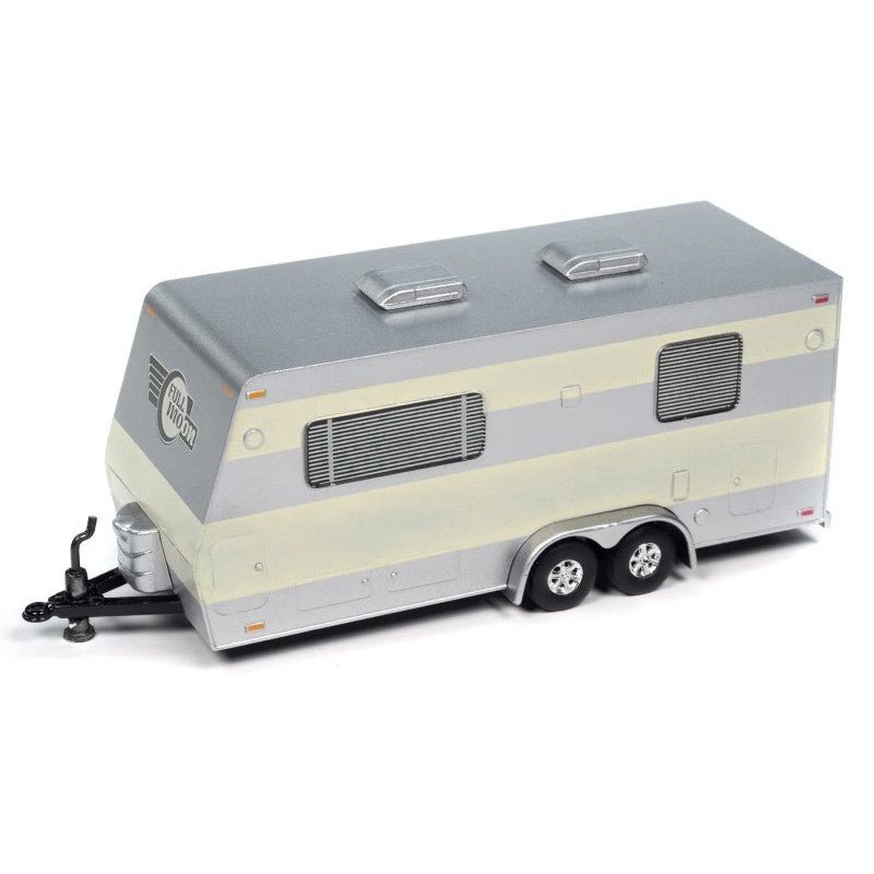 1953 Buick Super Cream with Travel Trailer Limited Edition "Tow & Go" Series 1/64 Diecast Model Car by Johnny Lightning - Johnny Lightning - ModelCars.com