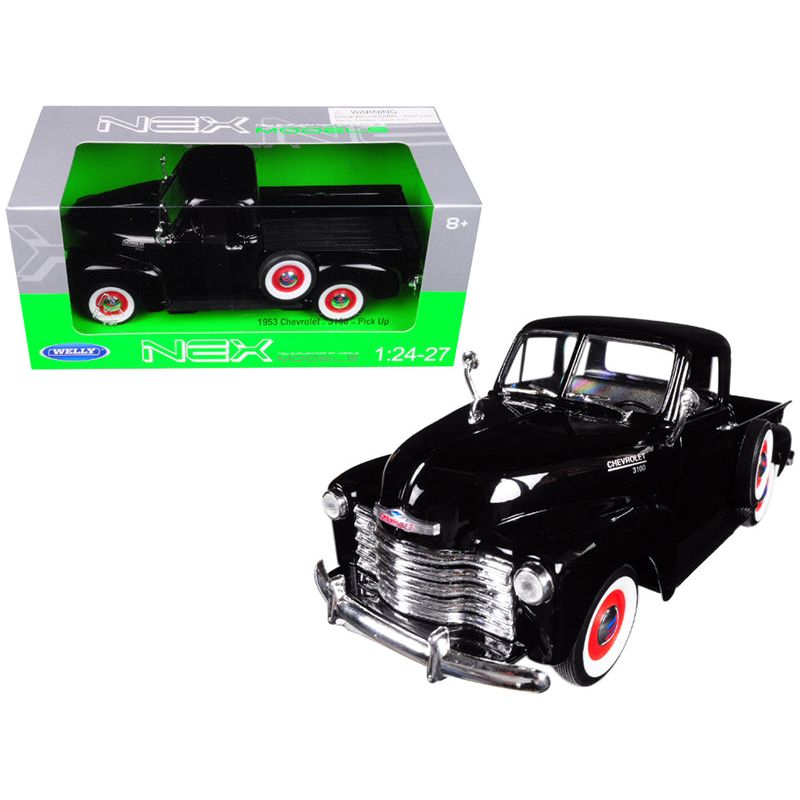 1953 Chevrolet 3100 Pick Up Truck Black 1/24 - 1/27 Diecast Model Car by Welly - Welly - ModelCars.com