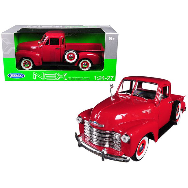 1953 Chevrolet 3100 Pickup Truck Red 1/24 - 1/27 Diecast Model Car by Welly - Welly - ModelCars.com