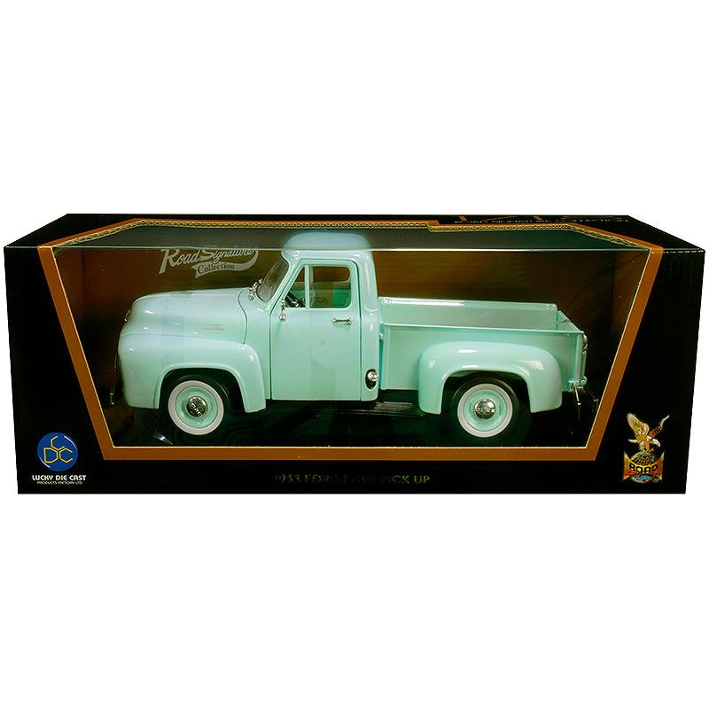 1953 Ford F - 100 Pickup Truck Light Green 1/18 Diecast Model Car by Road Signature - Road Signature - ModelCars.com