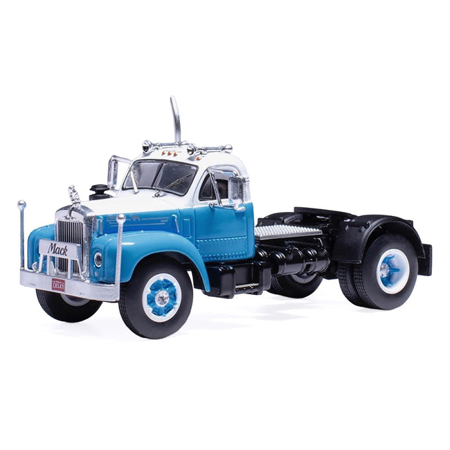 1953 Mack B 61 Truck Tractor Blue and White 1/64 Diecast Model by IXO Models-IXO-ModelCars.com