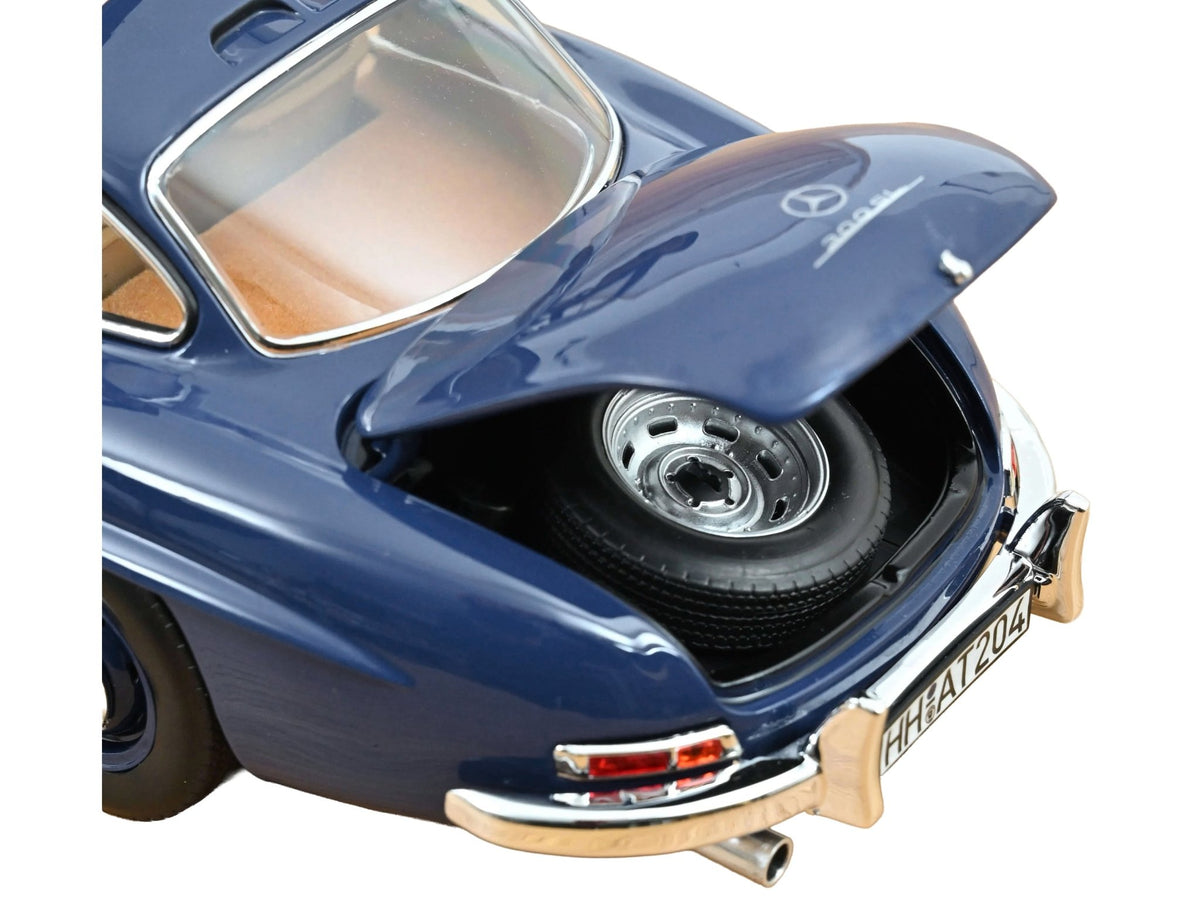 1954 Mercedes-Benz 300 SL Blue 1/18 Diecast Model Car by Norev-Norev-ModelCars.com