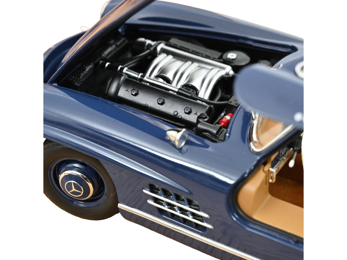 1954 Mercedes-Benz 300 SL Blue 1/18 Diecast Model Car by Norev-Norev-ModelCars.com