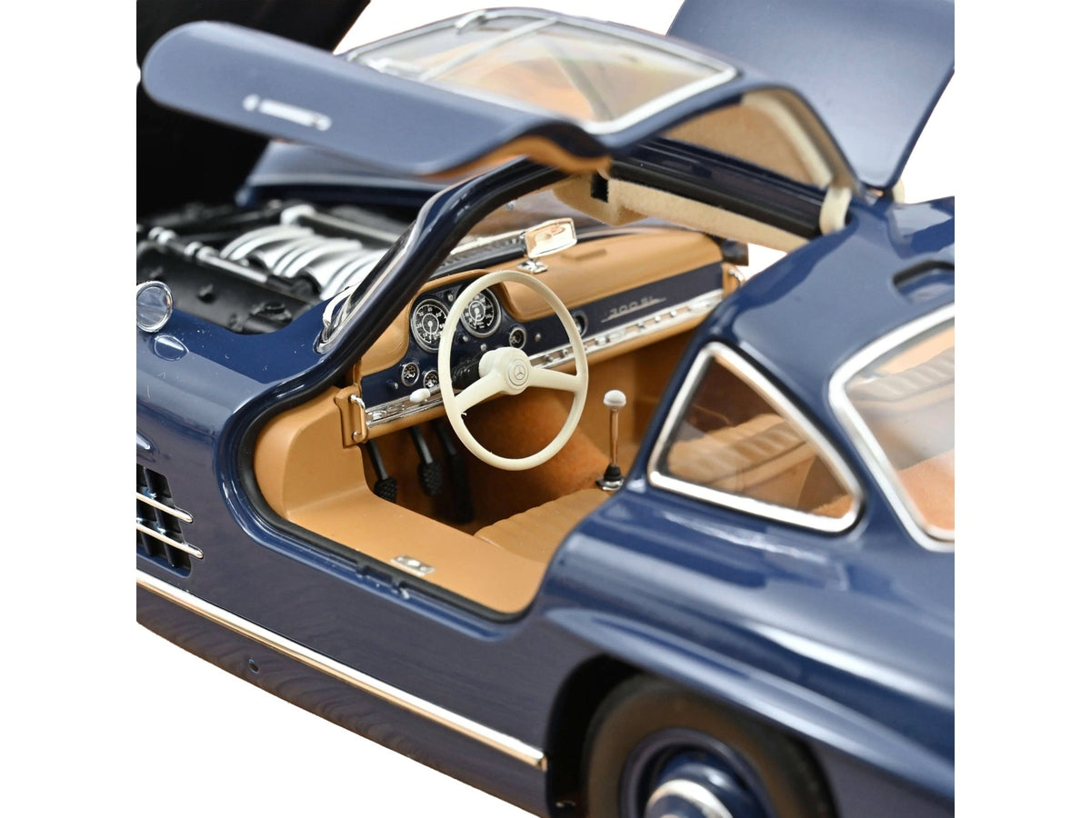 1954 Mercedes-Benz 300 SL Blue 1/18 Diecast Model Car by Norev-Norev-ModelCars.com