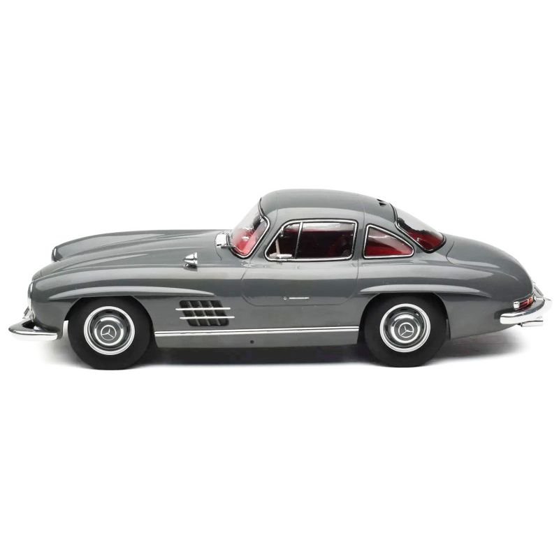 1954 Mercedes-Benz 300 SL Graphite Gray with Red Interior Limited Edition to 500 pieces Worldwide 1/12 Diecast Model Car by Norev-Norev-ModelCars.com