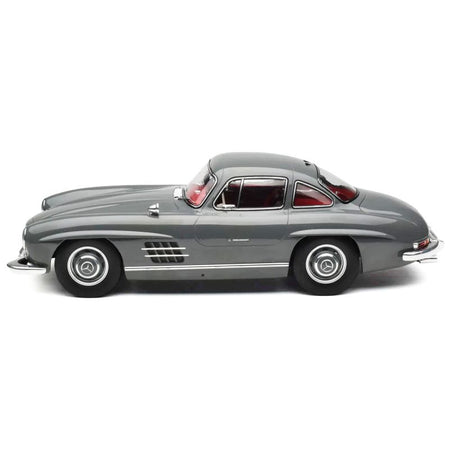 1954 Mercedes-Benz 300 SL Graphite Gray with Red Interior Limited Edition to 500 pieces Worldwide 1/12 Diecast Model Car by Norev-Norev-ModelCars.com