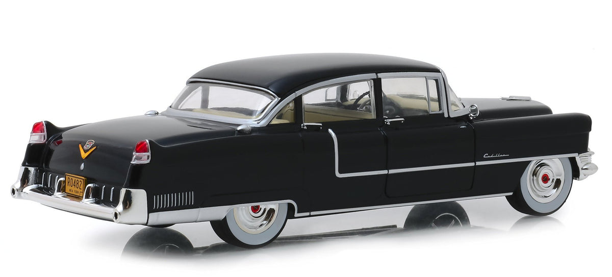 1955 Cadillac Fleetwood Series 60 Black "The Godfather" (1972) Movie 1/24 Diecast Model Car by Greenlight-Greenlight-ModelCars.com