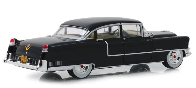 1955 Cadillac Fleetwood Series 60 Black "The Godfather" (1972) Movie 1/24 Diecast Model Car by Greenlight-Greenlight-ModelCars.com