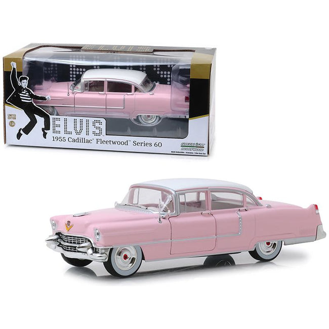 1955 Cadillac Fleetwood Series 60 "Pink Cadillac" Elvis Presley (1935-1977) 1/24 Diecast Model Car by Greenlight-Greenlight-ModelCars.com