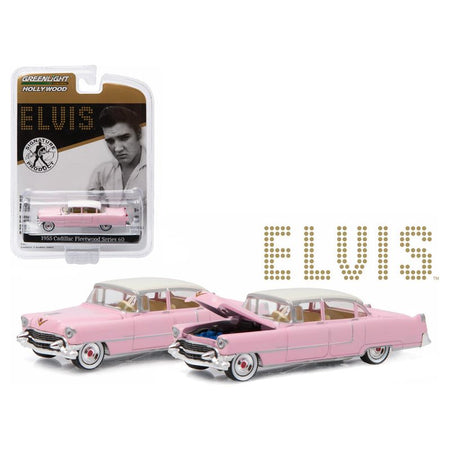 1955 Cadillac Fleetwood Series 60 Special Elvis Presley "Pink Cadillac" (1935-1977) 1/64 Diecast Model Car by Greenlight-Greenlight-ModelCars.com