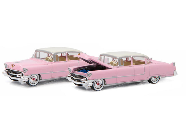 1955 Cadillac Fleetwood Series 60 Special Elvis Presley "Pink Cadillac" (1935-1977) 1/64 Diecast Model Car by Greenlight-Greenlight-ModelCars.com