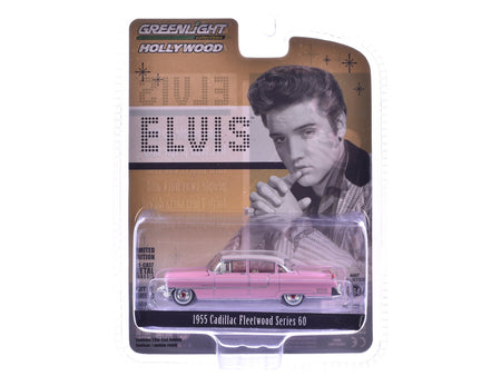 1955 Cadillac Fleetwood Series 60 Special Elvis Presley "Pink Cadillac" (1935-1977) 1/64 Diecast Model Car by Greenlight-Greenlight-ModelCars.com