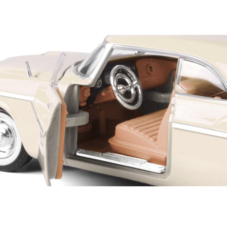 1955 Chrysler C300 Cream "Timeless Legends" Series 1/24 Diecast Model Car by Motormax-Motormax-ModelCars.com