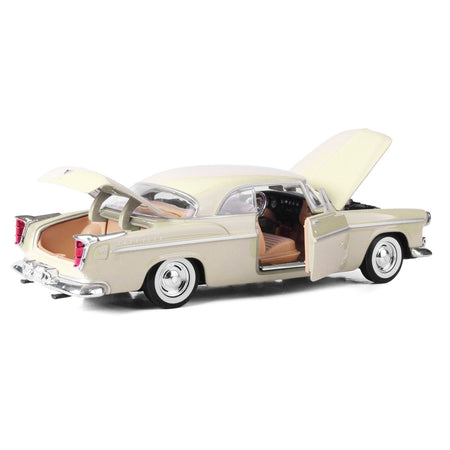 1955 Chrysler C300 Cream "Timeless Legends" Series 1/24 Diecast Model Car by Motormax-Motormax-ModelCars.com