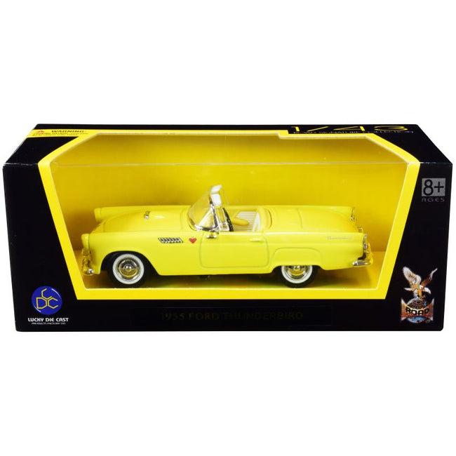 1955 Ford Thunderbird Convertible Yellow 1/43 Diecast Model Car by Road Signature - Road Signature - ModelCars.com