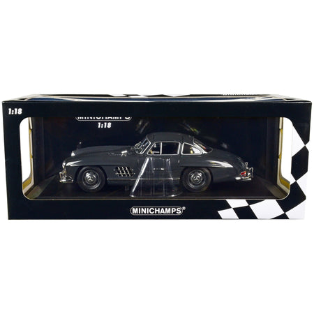 1955 Mercedes - Benz 300 SL W198 Dark Gray Limited Edition to 414 pieces Worldwide 1/18 Diecast Model Car by Minichamps - Minichamps - ModelCars.com
